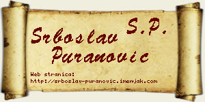 Srboslav Puranović vizit kartica